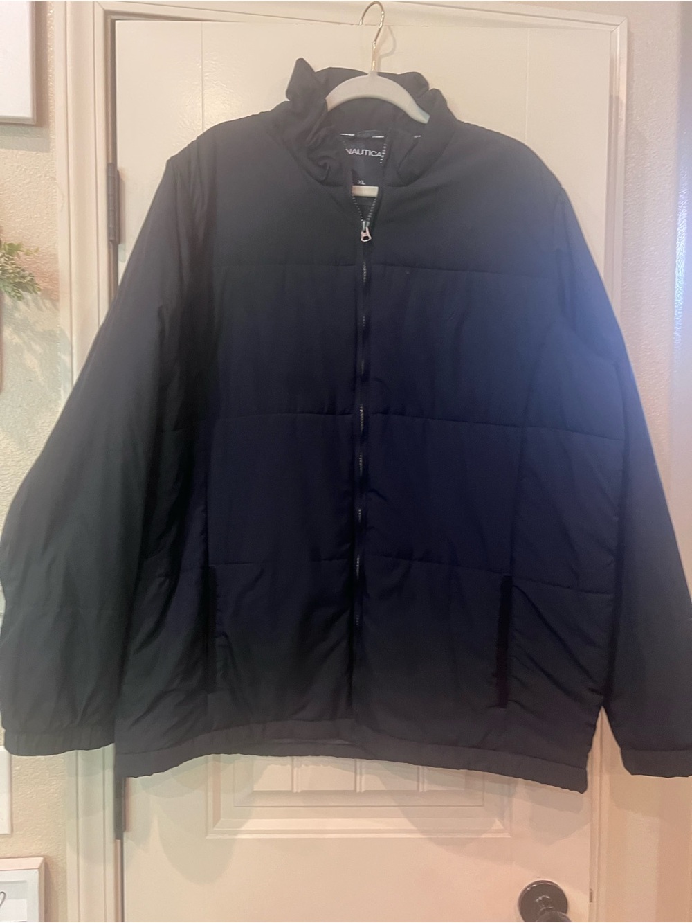 Nautica Black Puffer Jacket - Lightweight Insulated Coat